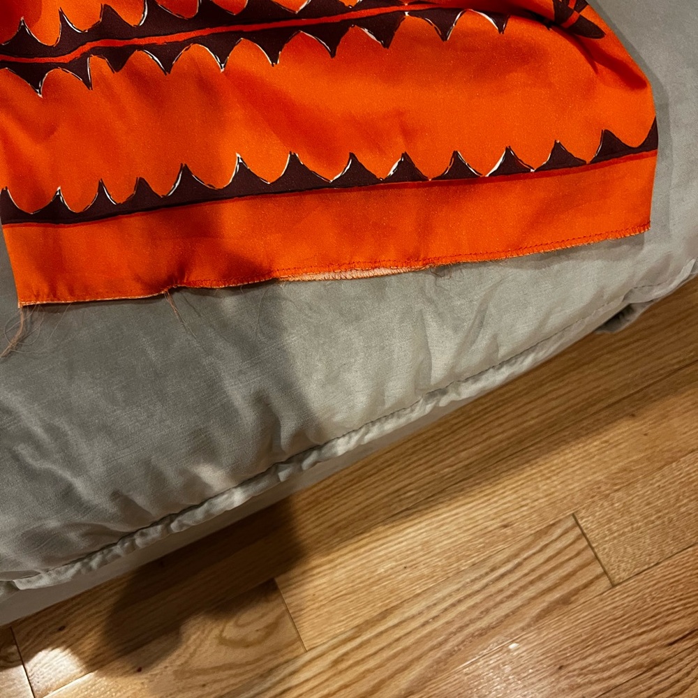 Zara Vibrant Orange, Teal, Black Printed Two-Piece Set - Picture 5 of 5